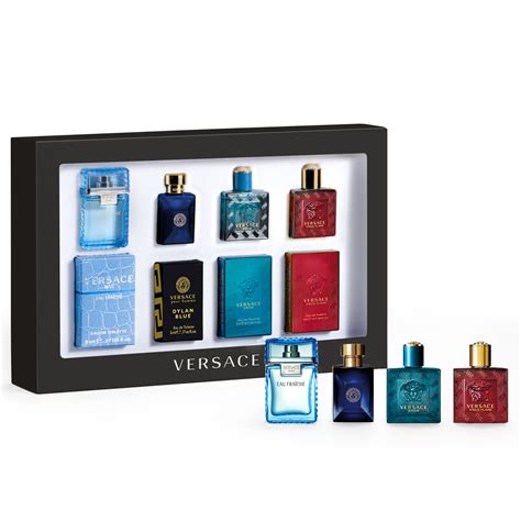 small bottle of versace cologne|versace mini aftershave set.